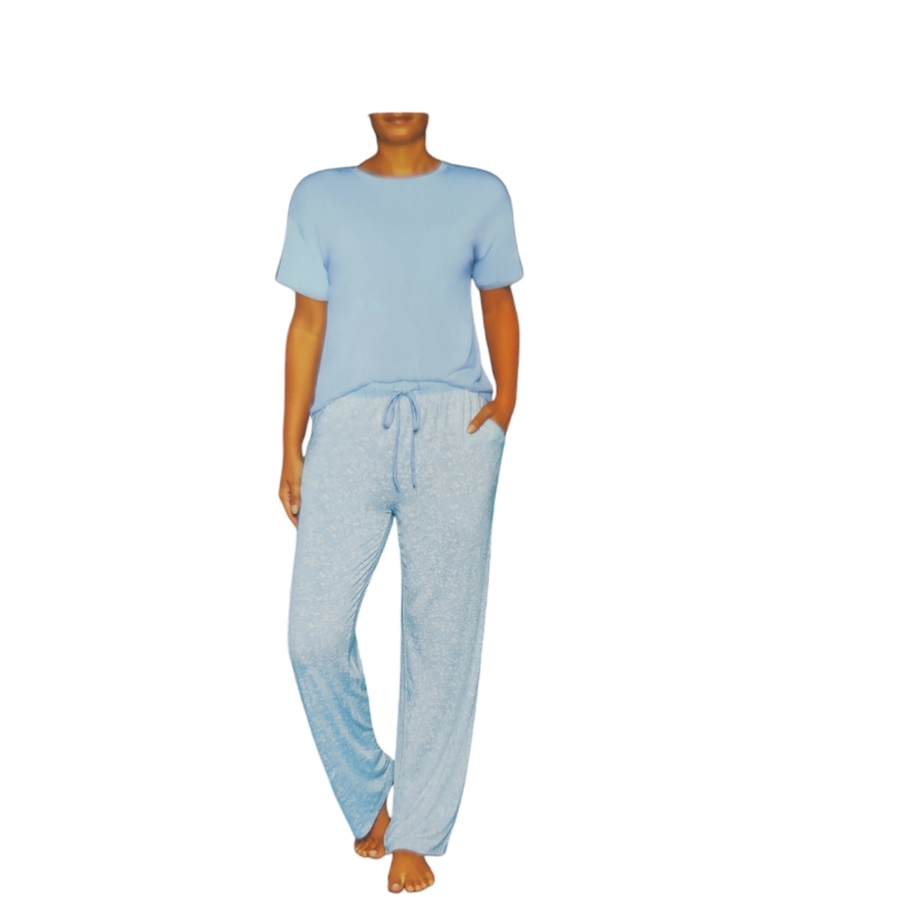 GAP Light Blue Two-Piece Pajama Set